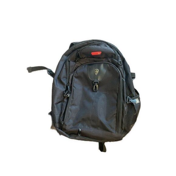 Victoria Tourist Solid Black Backpack - Picture 1 of 12